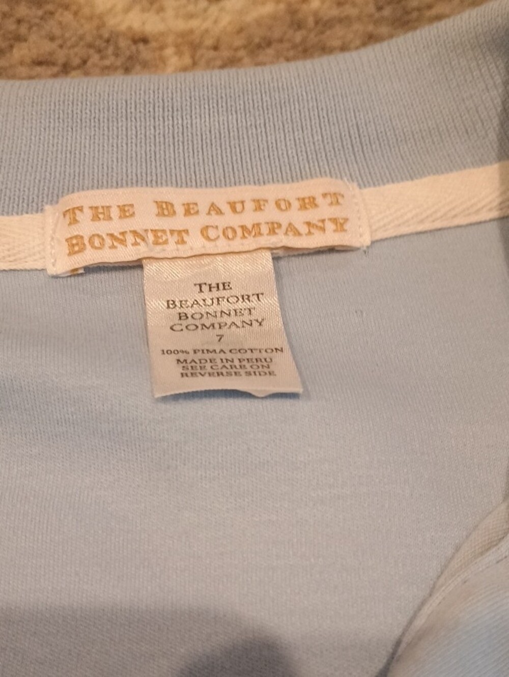 The Beaufort Bonnet Company Light Blue Kids Polo - Picture 2 of 4